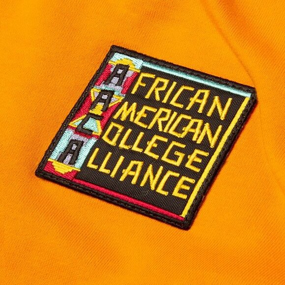 AACA Retro 90s Joggers HBCU Pride Sweatpants w/ Striped Cuffs, Gold - Picture 3 of 7